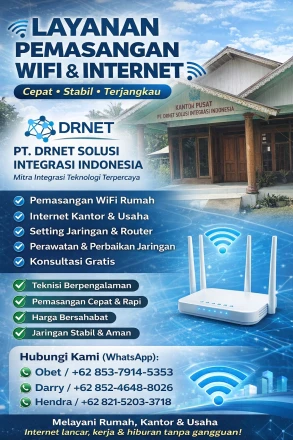 LAYANAN PEMASANGAN WIFI & INTERNET
