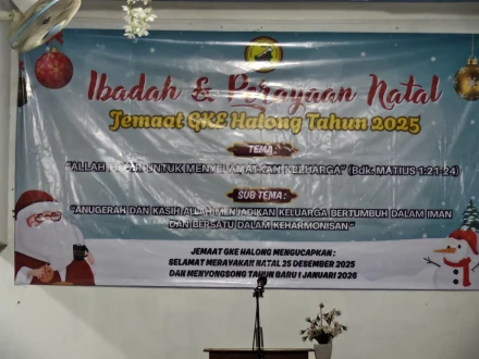 Perayaan Natal GKE Kapul Dihadiri Kapolsek Halong dan Pemerintah Desa