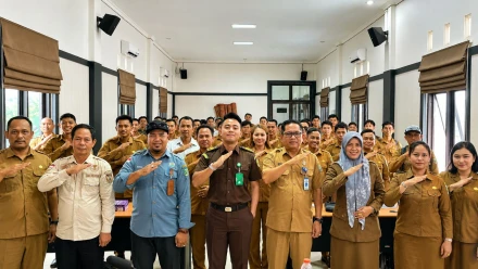 Asistensi Penginputan Aplikasi Jaga Desa Tingkat Kecamatan Halong Tahun 2026