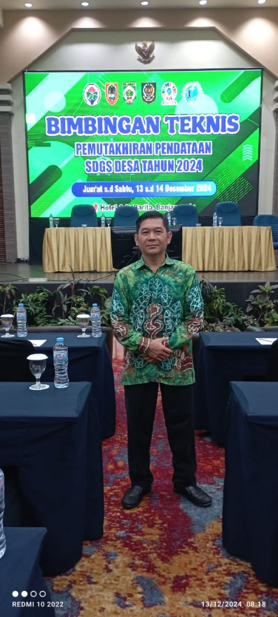 Bimbingan Teknik Pemutakhiran Pendataan SDGS Desa Tahun 2024 di Hotel Arya Barito Banjarmasin